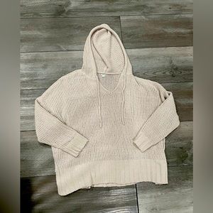 Small Aerie knit pullover hoodie